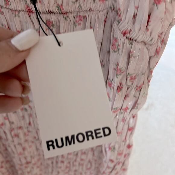 NWT $128 RUMORED Marionette midi dress / candied carnation S - Picture 9 of 14